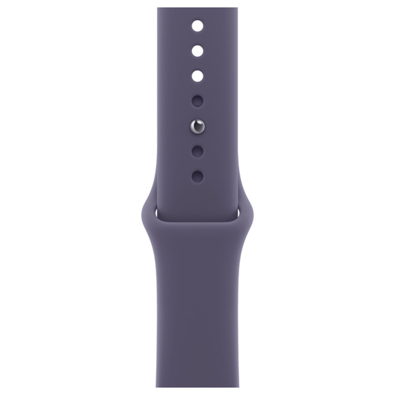 Apple Watch Series 11, 46 мм, алюминий цвета «Silver», спортивный ремешок "Purple Fog", S/M (MEV94)
